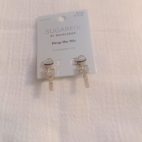 ❌❌SOLD OUT❌❌🆕 “Drop The Mic” Earrings by Sugarfix/Baublebar - Picture 2 of 5